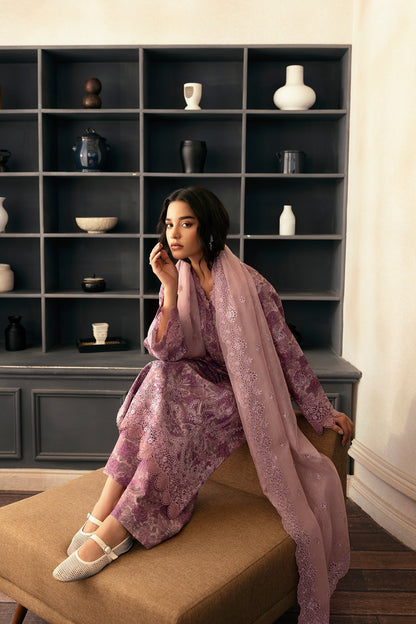 Afrozeh | Day Break | Rain Warmed L Lilac Gray Lawn