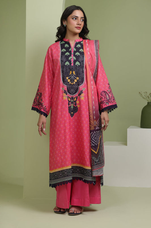 Zellbury | Unstitched 2 Piece Lawn | Embroidered Shirt Dupatta - 1171