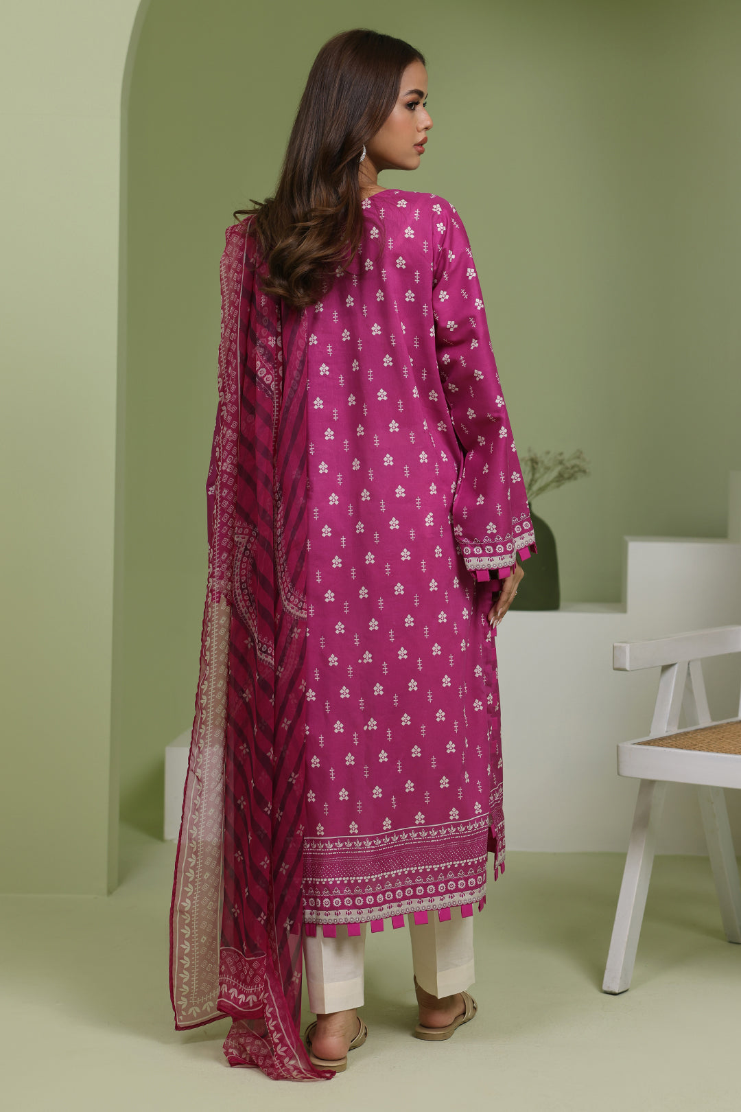 Zellbury | Unstitched 2 Piece Lawn | Embroidered Shirt Dupatta - 1717