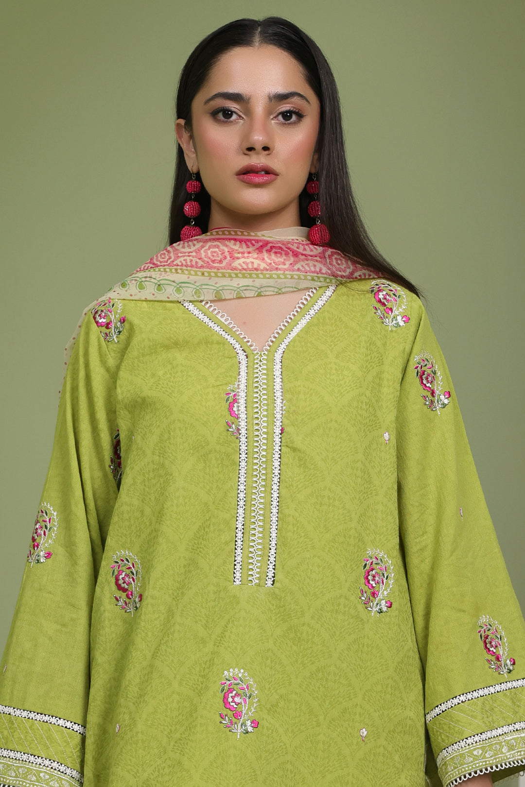 Zellbury | Unstitched 3 Piece Lawn | Embroidered Shirt Shalwar Dupatta - 1462 Default Title