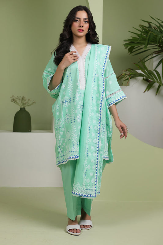 Zellbury | Unstitched 3 Piece Slub | Shirt Shalwar Dupatta - 1240