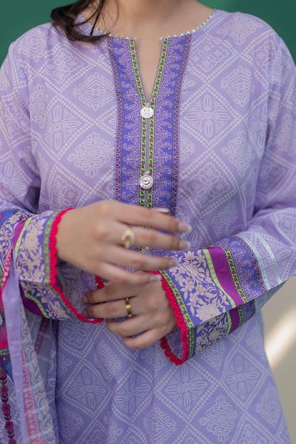 Zellbury | Summer Pret | Kurta Dupatta Trouser - 2828