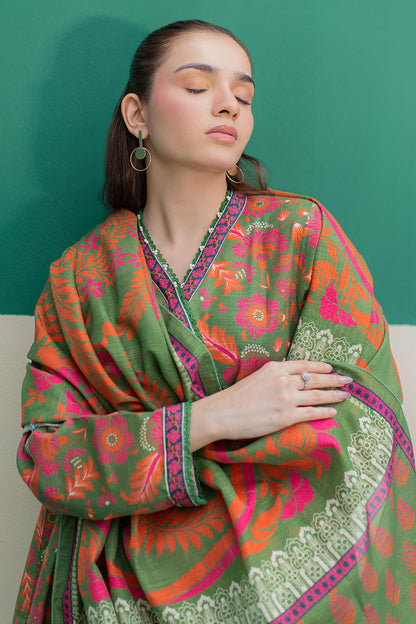 Zellbury | Winter Pret | Kurta Dupatta Trouser - 3088