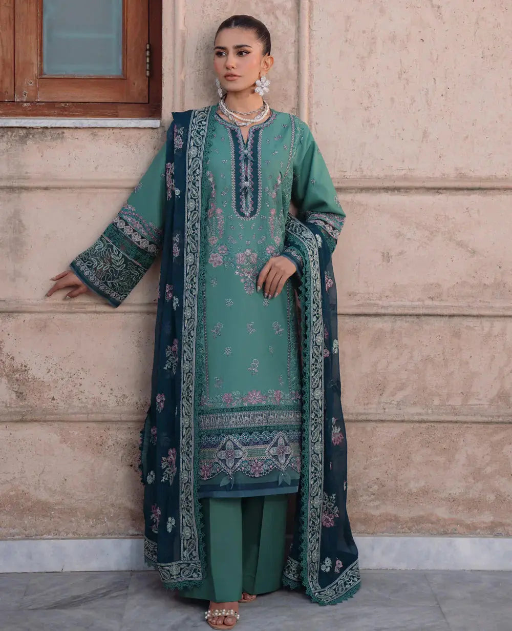 Xenia Formals | Lawn Collection 24 | Zevah - Pakistani Designer Dress - by Xenia Formals | Type: Luxury - 100% Original at Saira Sultan