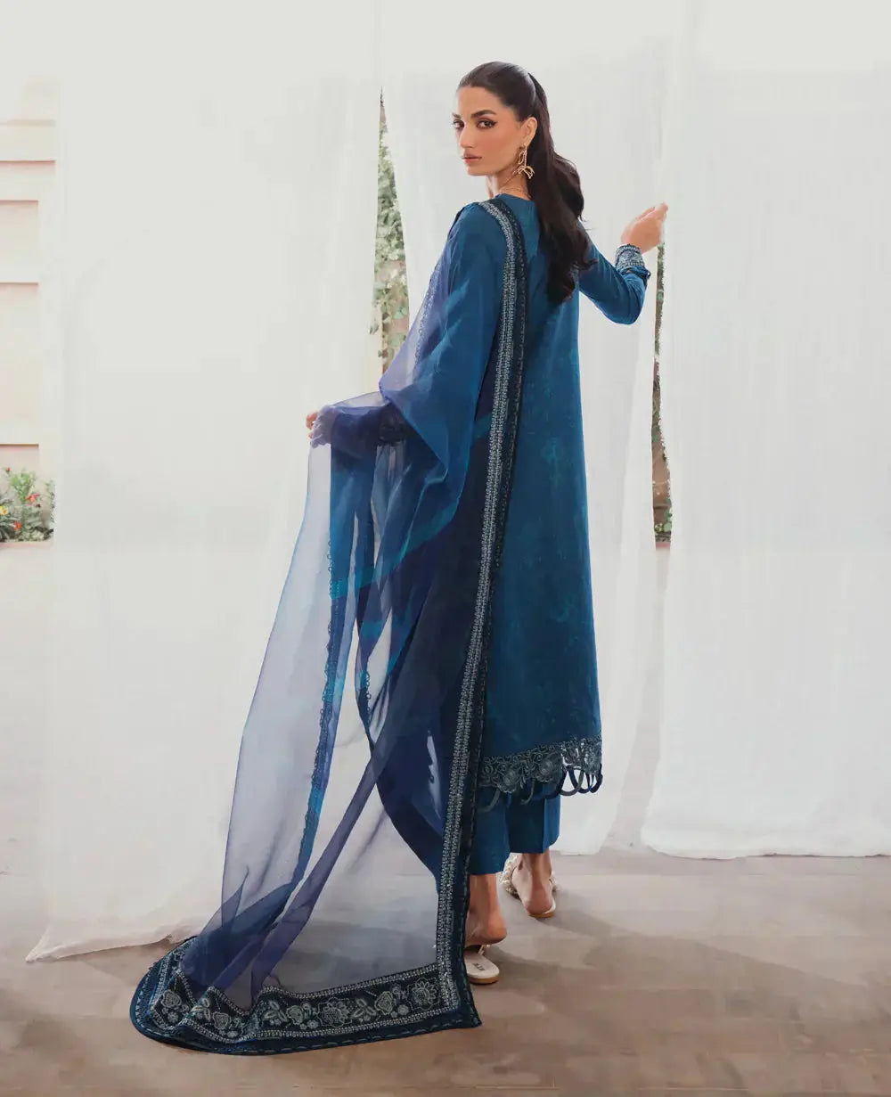 Xenia Formals | Lawn Collection 24 | Taslima - Pakistani Designer Dress - by Xenia Formals | Type: Luxury - 100% Original at Saira Sultan