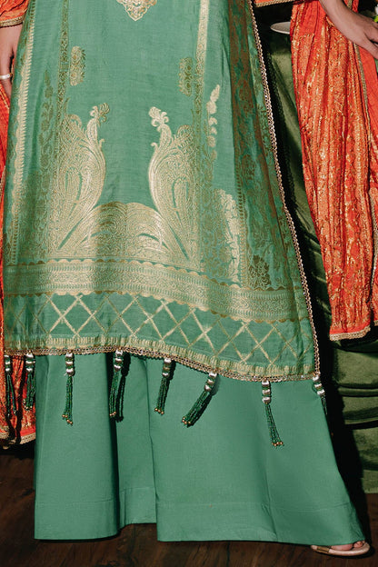 Gul Ahmed | Festive Eid 25 | FE-52127 M Jade Green Jacquard