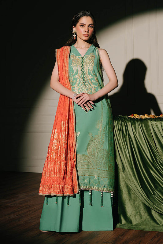Gul Ahmed | Festive Eid 25 | FE-52127 XS Jade Green Jacquard