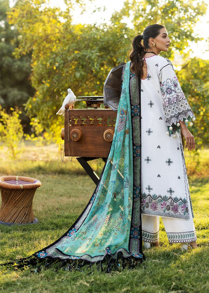 Sadaf Fawad Khan | Siraa Lawn 25 | PALM ISLAND - B S White Lawn