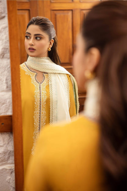 Zaha | Lawn 24 | FERYA (ZL24-06 A) - Pakistani Designer Dress - by Zaha | Type: Luxury - 100% Original at Saira Sultan