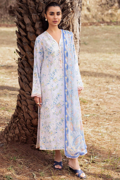 Zaha | Lawn 24 | AYSEL (ZL24-03 B) - Pakistani Designer Dress - by Zaha | Type: Luxury - 100% Original at Saira Sultan