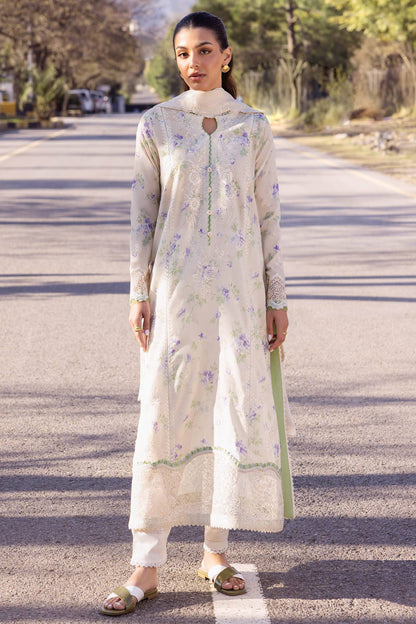 Zaha | Lawn 24 | ASEMA (ZL24-04 B) - Pakistani Designer Dress - by Zaha | Type: Luxury - 100% Original at Saira Sultan