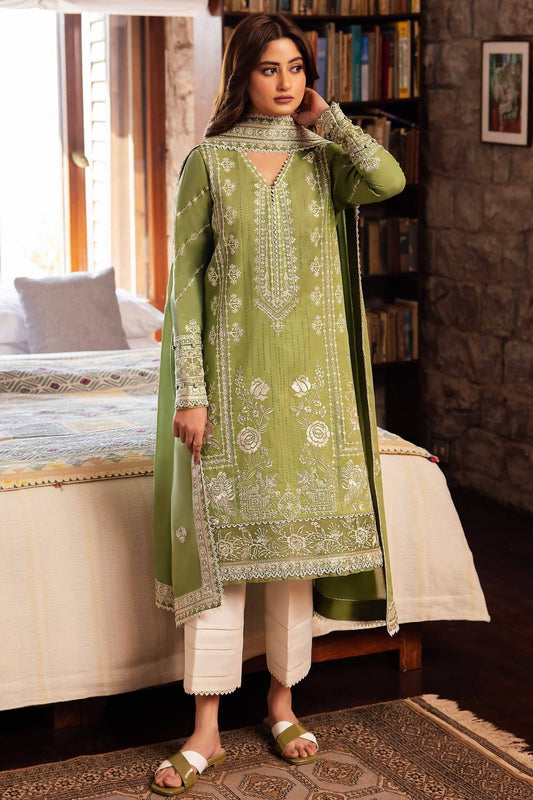 Zaha | Lawn 24 | ZEL (ZL24-08 A) - Pakistani Designer Dress - by Zaha | Type: Luxury - 100% Original at Saira Sultan