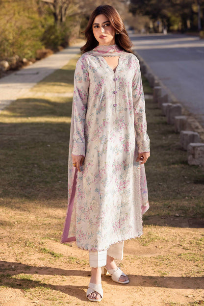 Zaha | Lawn 24 | AYSEL (ZL24-03 A) - Pakistani Designer Dress - by Zaha | Type: Luxury - 100% Original at Saira Sultan