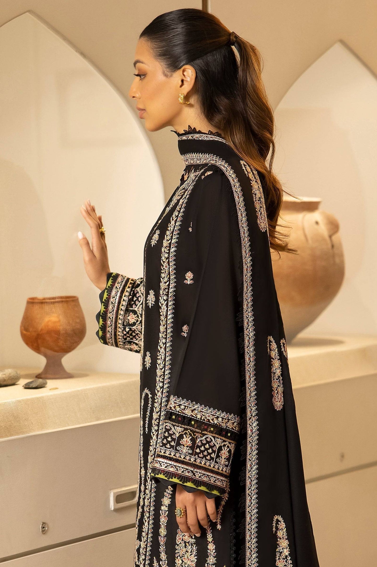 Zaha | Lawn 24 | ELANIA (ZL24-09 B) - Pakistani Designer Dress - by Zaha | Type: Luxury - 100% Original at Saira Sultan