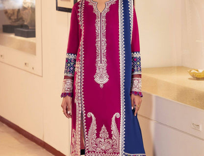Zaha | Lawn 24 | FERYA (ZL24-06 B) - Pakistani Designer Dress - by Zaha | Type: Luxury - 100% Original at Saira Sultan