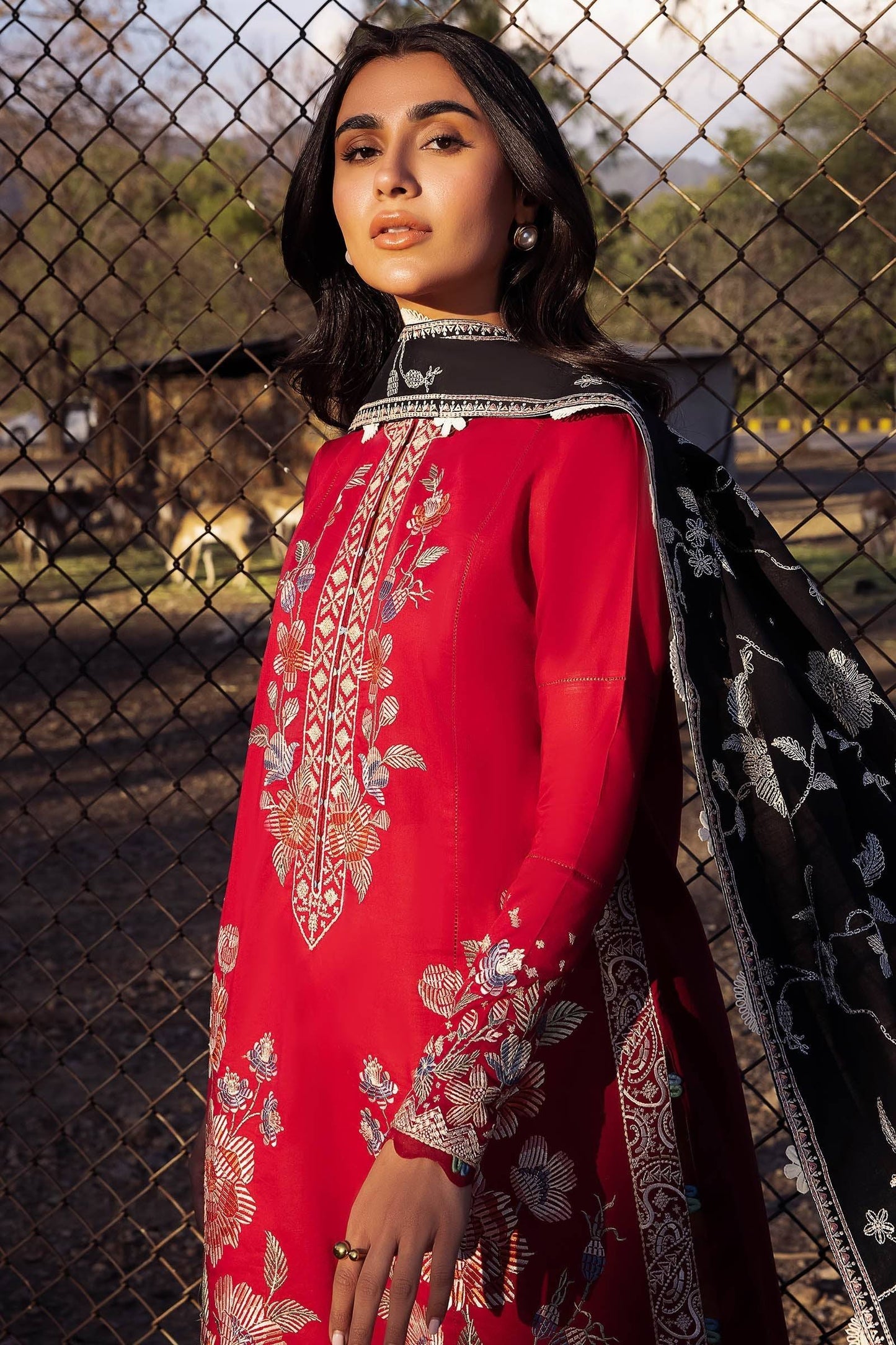 Zaha | Lawn 24 | GIZEM (ZL24-14 A) - Pakistani Designer Dress - by Zaha | Type: Luxury - 100% Original at Saira Sultan