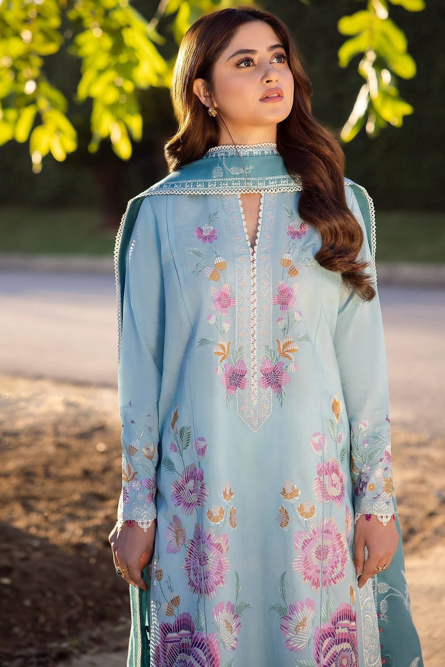Zaha | Lawn 24 | GIZEM (ZL24-14 B) - Pakistani Designer Dress - by zaha | Type: Luxury - 100% Original at Saira Sultan