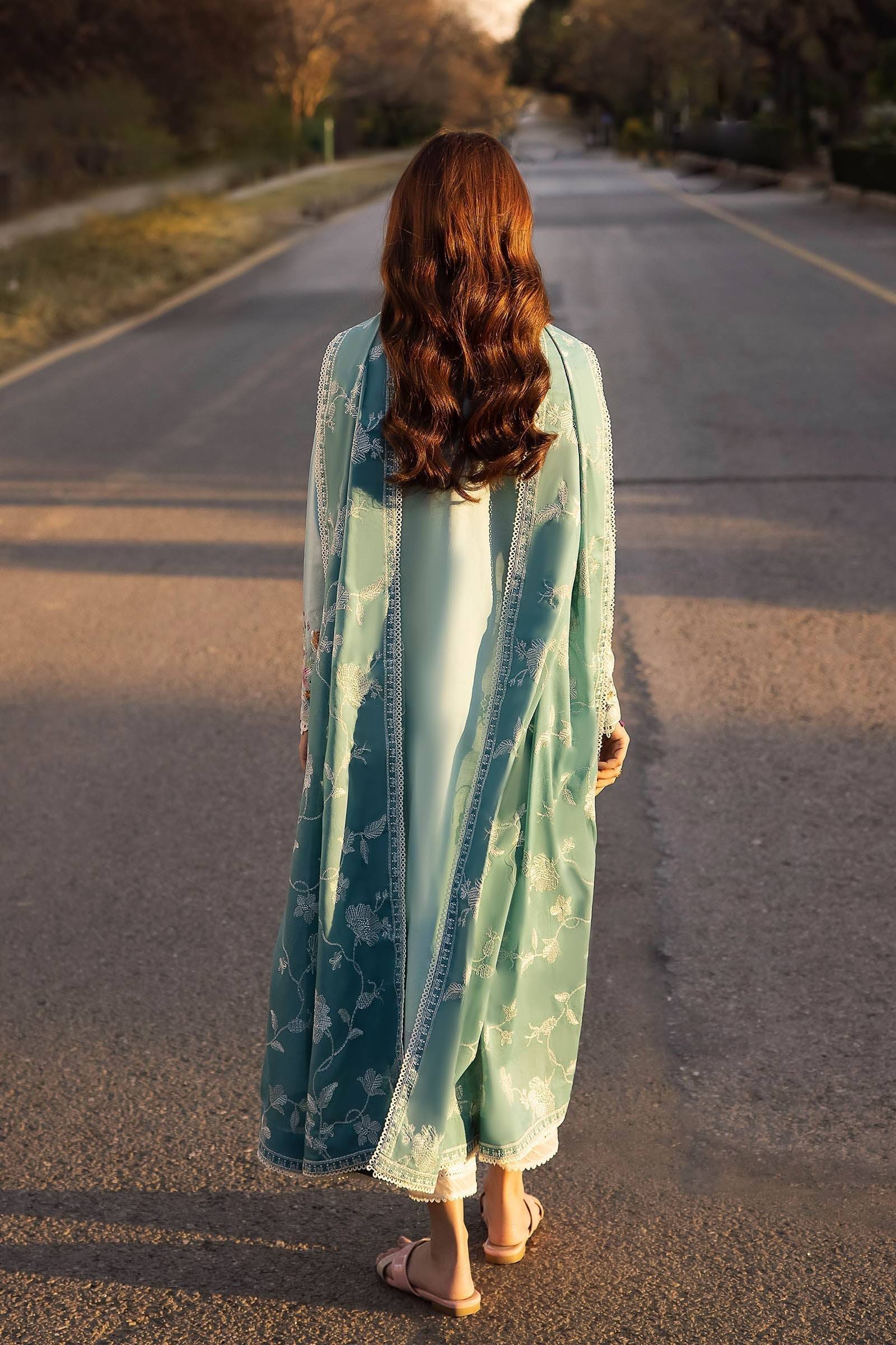 Zaha | Lawn 24 | GIZEM (ZL24-14 B) - Pakistani Designer Dress - by zaha | Type: Luxury - 100% Original at Saira Sultan