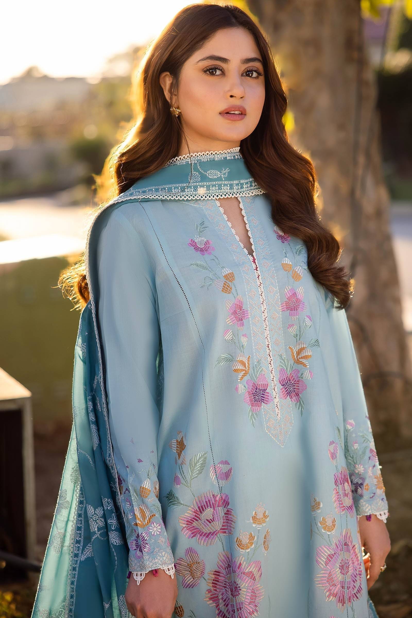 Zaha | Lawn 24 | GIZEM (ZL24-14 B) - Pakistani Designer Dress - by zaha | Type: Luxury - 100% Original at Saira Sultan