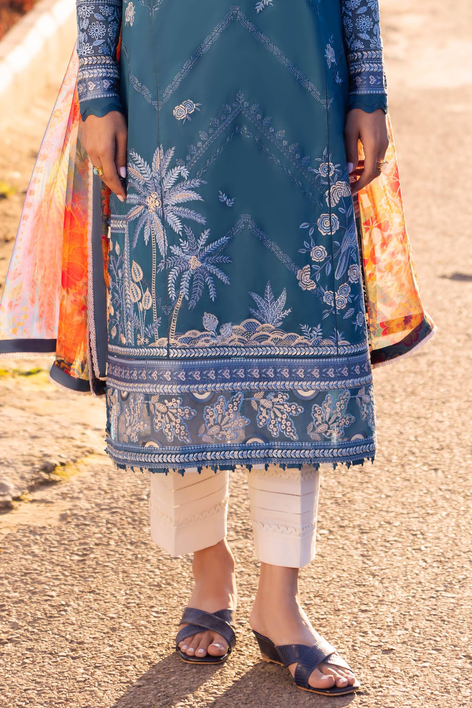 Zaha | Lawn 24 | EIRA (ZL24-05 B) - Pakistani Designer Dress - by Zaha | Type: Luxury - 100% Original at Saira Sultan