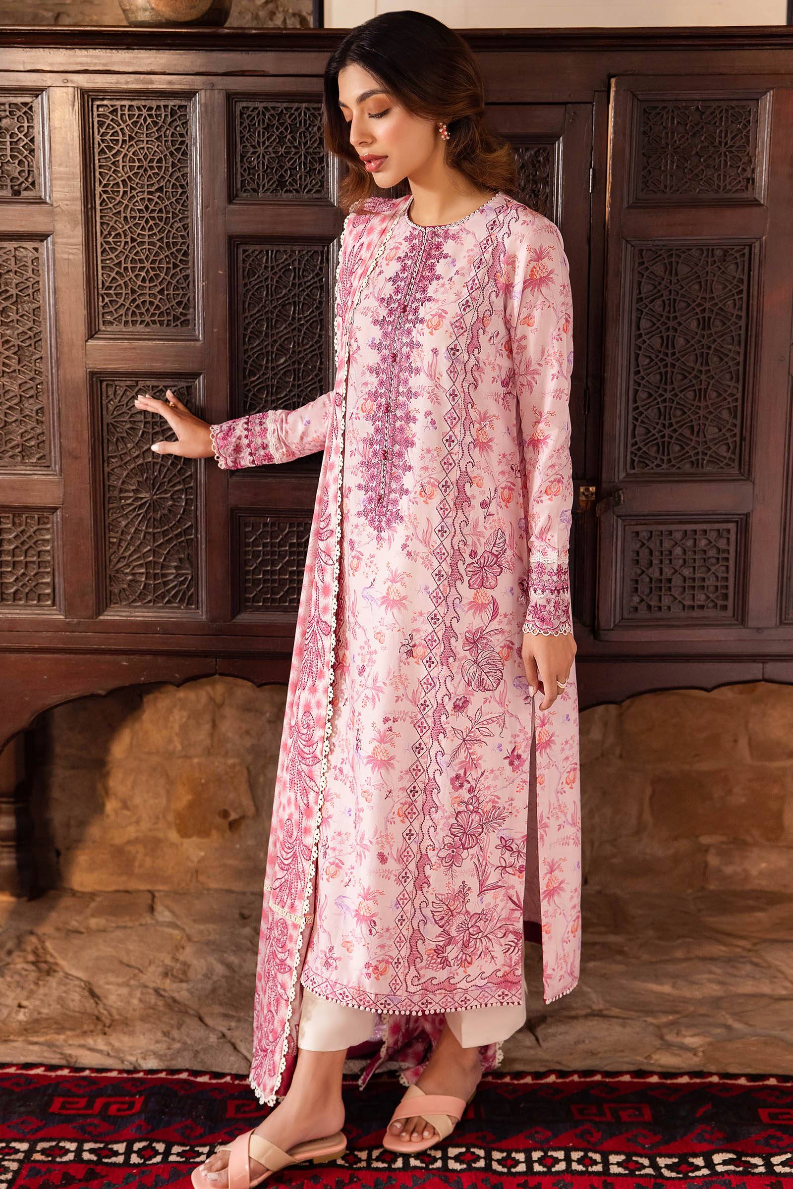 Zaha | Lawn 24 | SENA (ZL24-10 B) - Pakistani Designer Dress - by Zaha | Type: Luxury - 100% Original at Saira Sultan