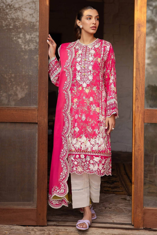 Zaha | Lawn 24 | LEYLA (ZL24-12 A) - Pakistani Designer Dress - by Zaha | Type: Luxury - 100% Original at Saira Sultan