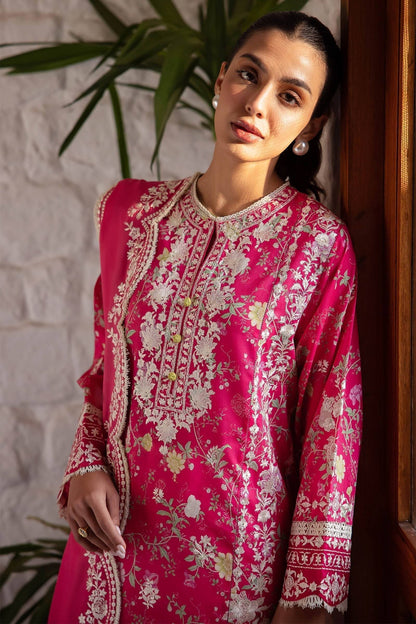 Zaha | Lawn 24 | LEYLA (ZL24-12 A) - Pakistani Designer Dress - by Zaha | Type: Luxury - 100% Original at Saira Sultan