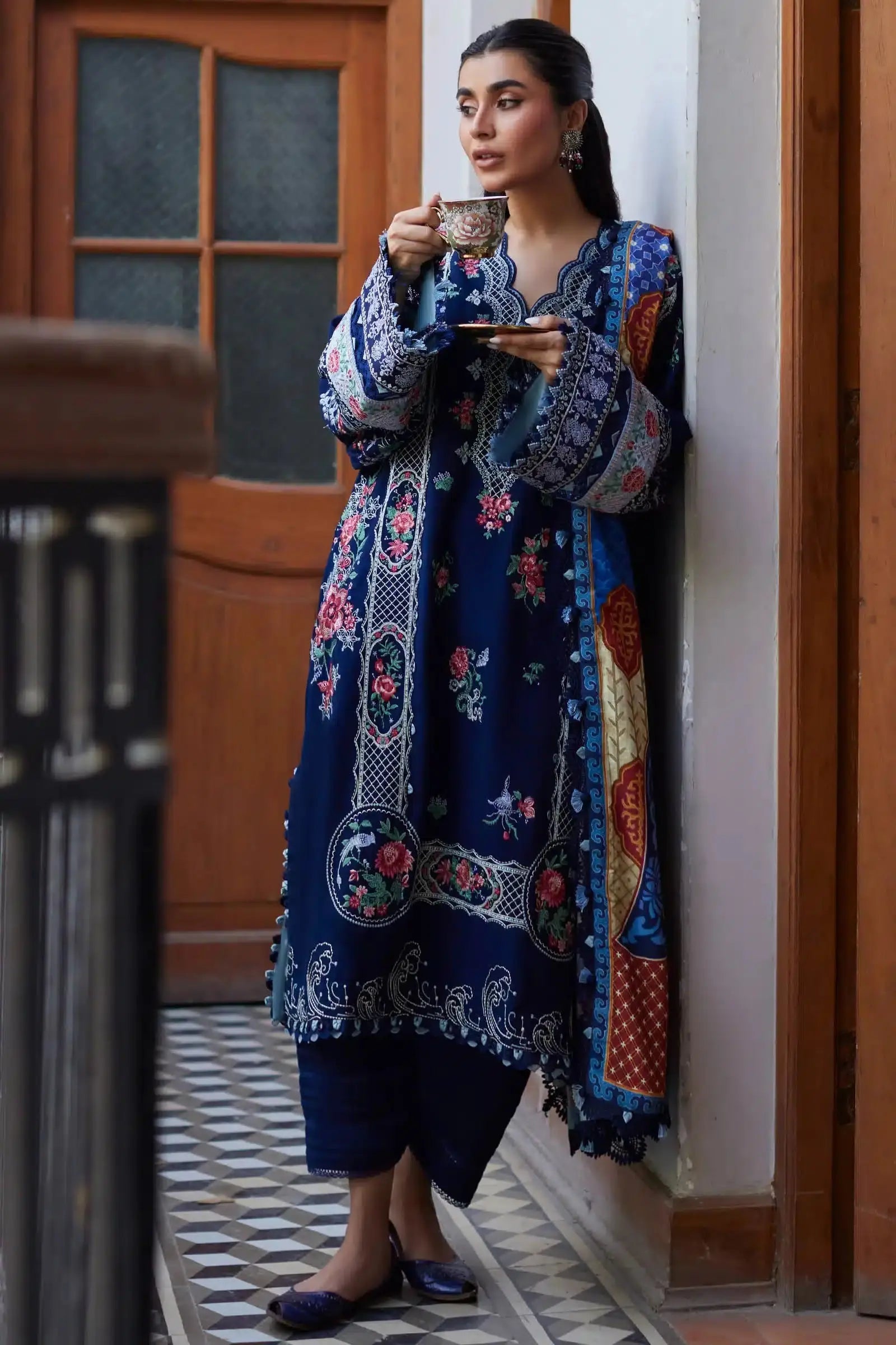 Zaha | Winter 23 | LINA (ZW23-01) - Pakistani Designer Dress - by Zaha | Type: Luxury - 100% Original at Saira Sultan