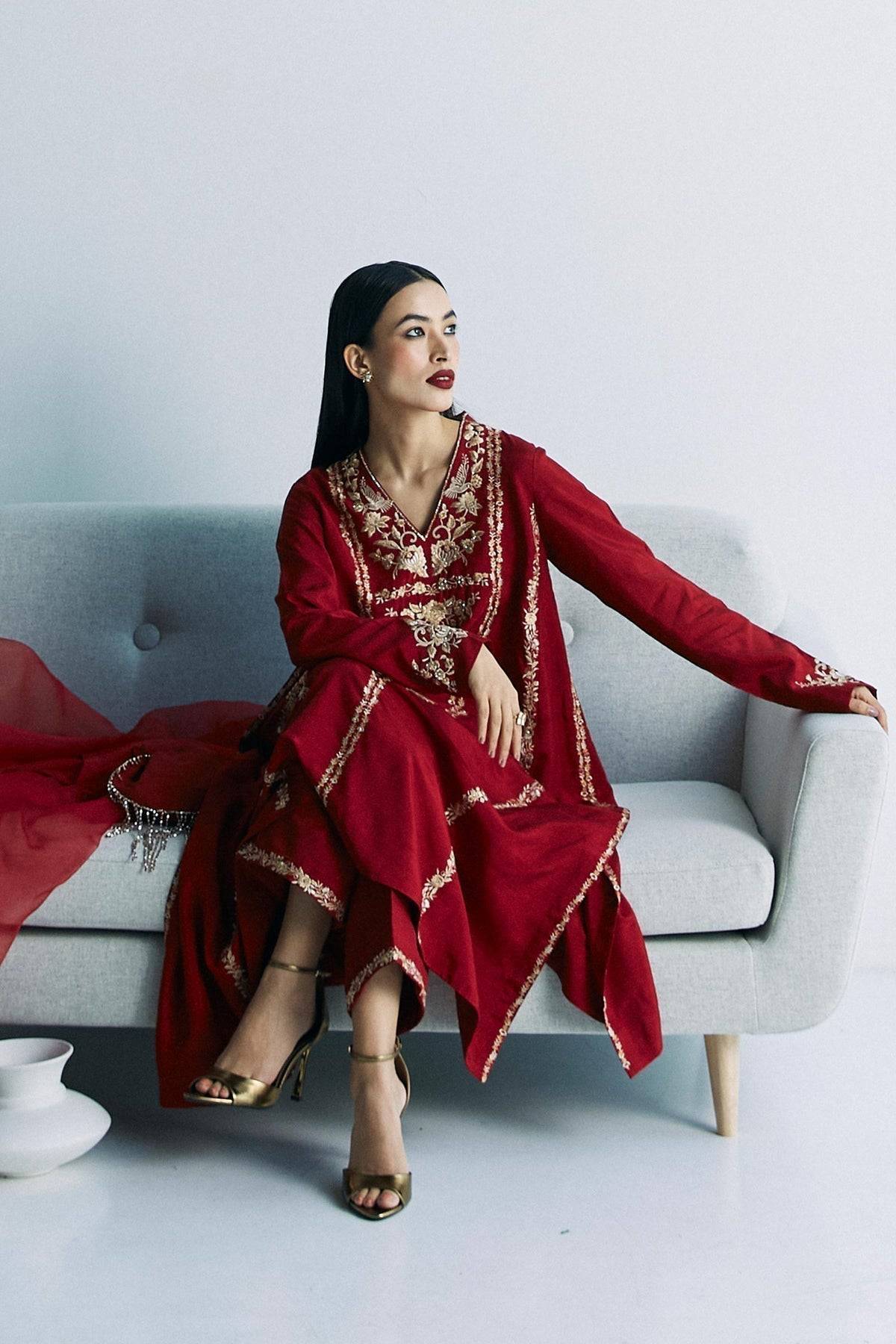 Zara Shahjahan | Festive Eid 24 | ZC-2039 - Pakistani Designer Dress - by Zara Shahjahan | Type: Formal - 100% Original at Saira Sultan