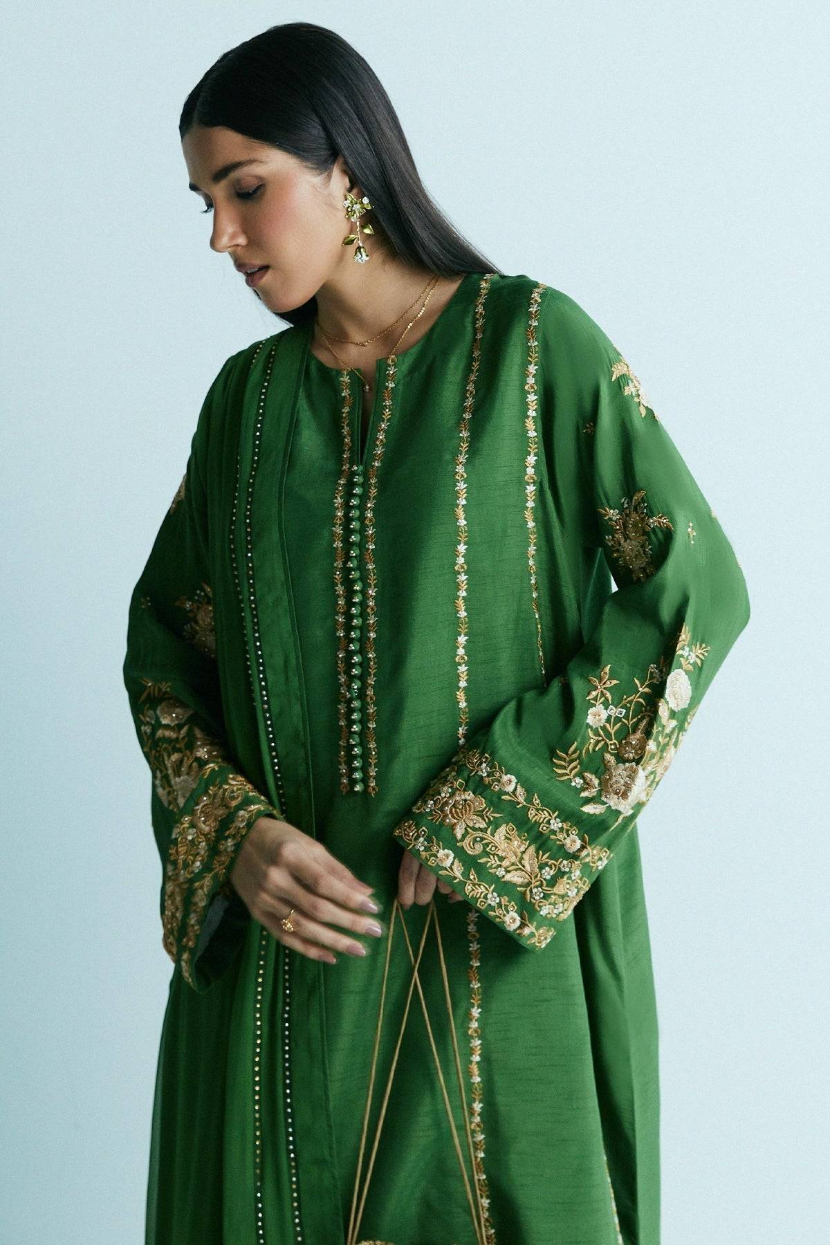 Zara Shahjahan | Festive Eid 24 | ZC-2025 - Pakistani Designer Dress - by Zara Shahjahan | Type: Formal - 100% Original at Saira Sultan