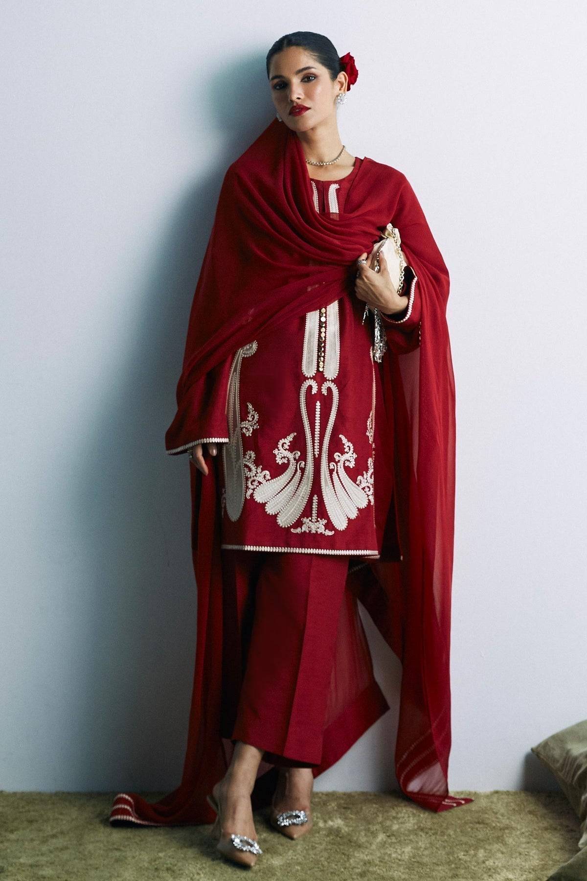 Zara Shahjahan | Festive Eid 24 | ZC-2031 - Pakistani Designer Dress - by Zara Sahjahan | Type: Formal - 100% Original at Saira Sultan