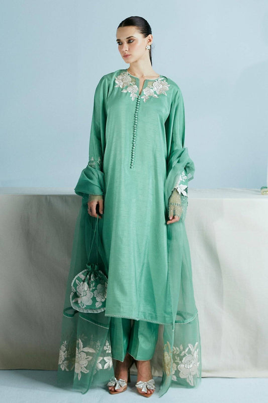 Zara Shahjahan | Festive Eid 24 | ZC-2038 - Pakistani Designer Dress - by Zara Shahjahan | Type: Formal - 100% Original at Saira Sultan