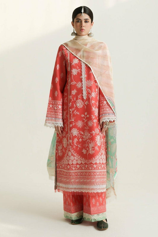 Zara Shahjahan | Luxury Lawn 24 | MAHI-1A - Pakistani Designer Dress - by Zara Shahjahan | Type: Luxury - 100% Original at Saira Sultan