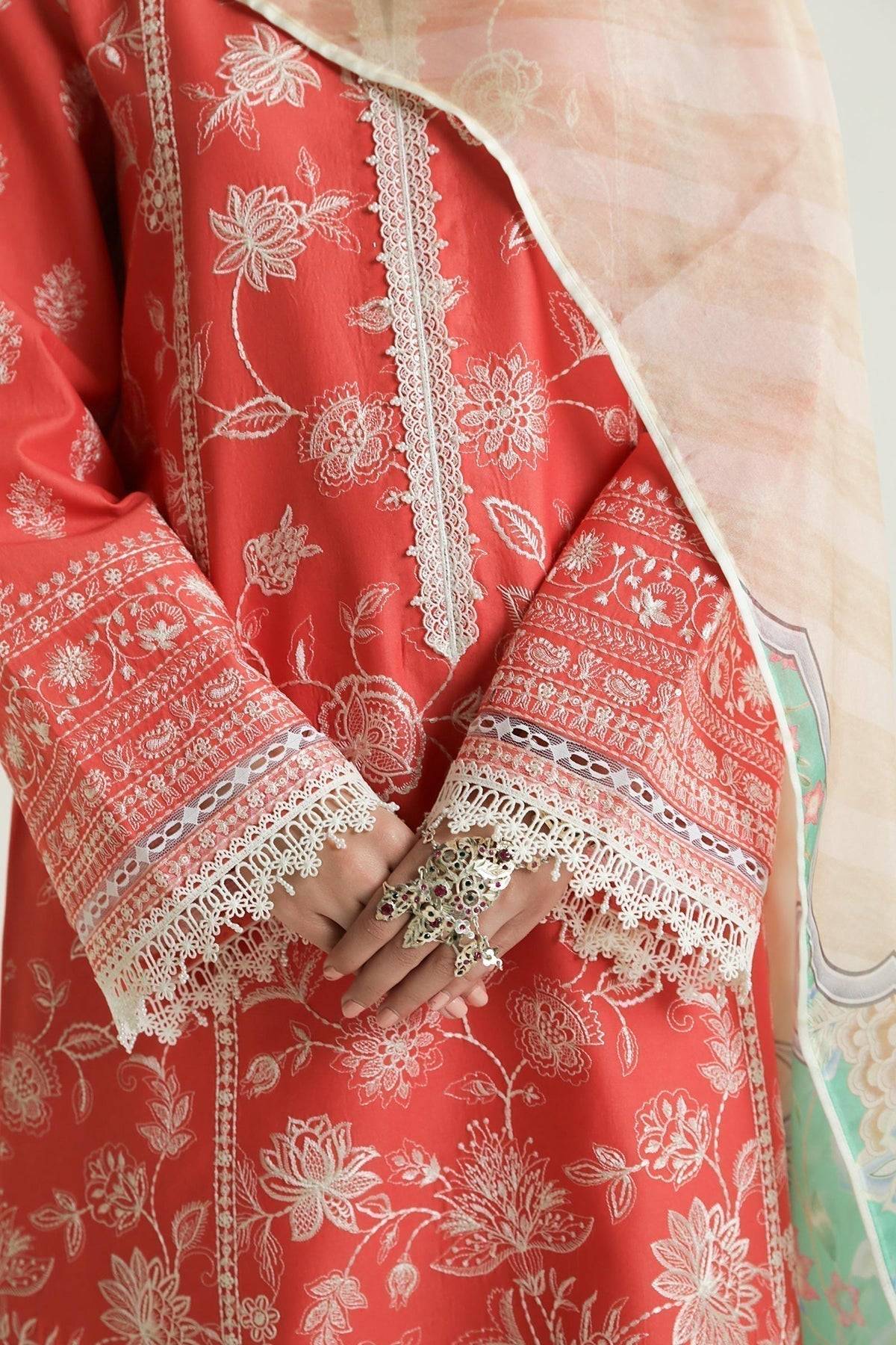 Zara Shahjahan | Luxury Lawn 24 | MAHI-1A - Pakistani Designer Dress - by Zara Shahjahan | Type: Luxury - 100% Original at Saira Sultan