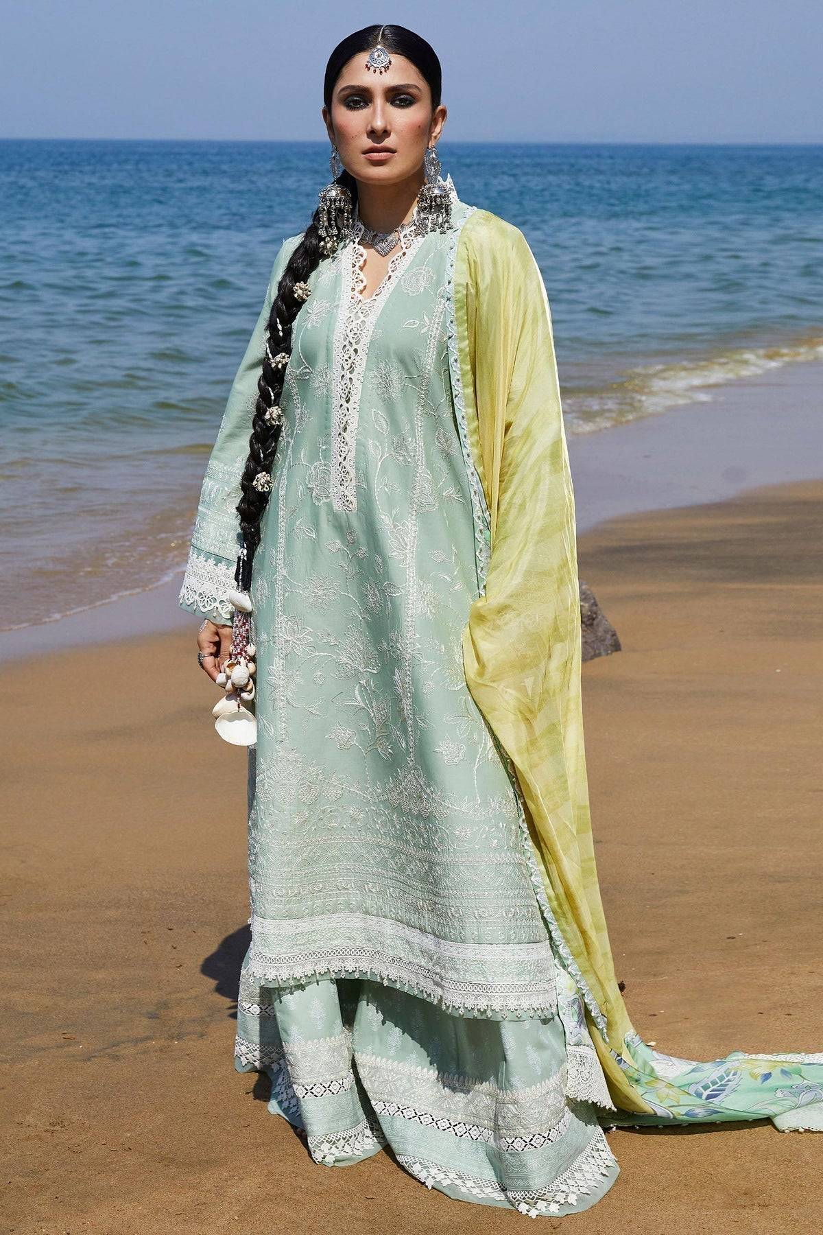 Zara Shahjahan | Luxury Lawn 24 | MAHI-1B - Pakistani Designer Dress - by Zara Shahjahan | Type: Luxury - 100% Original at Saira Sultan