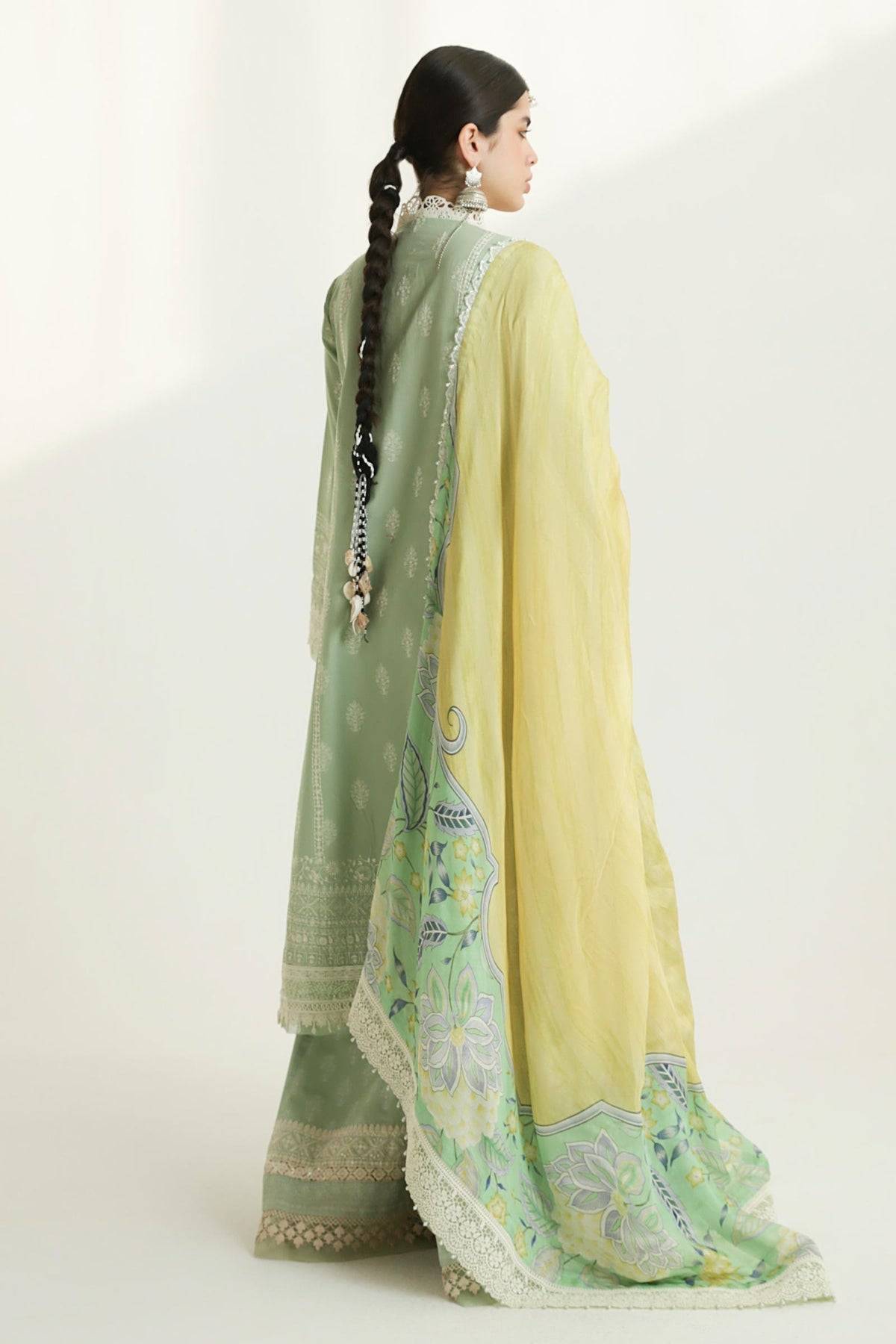 Zara Shahjahan | Luxury Lawn 24 | MAHI-1B - Pakistani Designer Dress - by Zara Shahjahan | Type: Luxury - 100% Original at Saira Sultan
