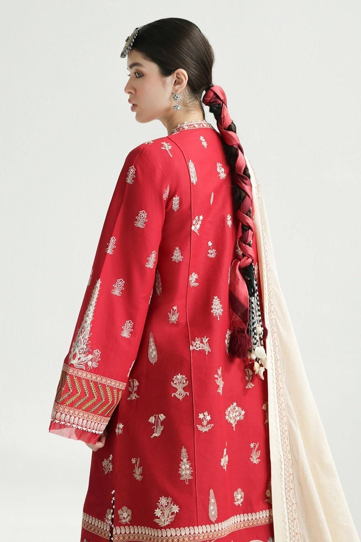 Zara Shahjahan | Luxury Lawn 24 | MYRA-14A - Pakistani Designer Dress - by Zara Shahjahan | Type: Luxury - 100% Original at Saira Sultan