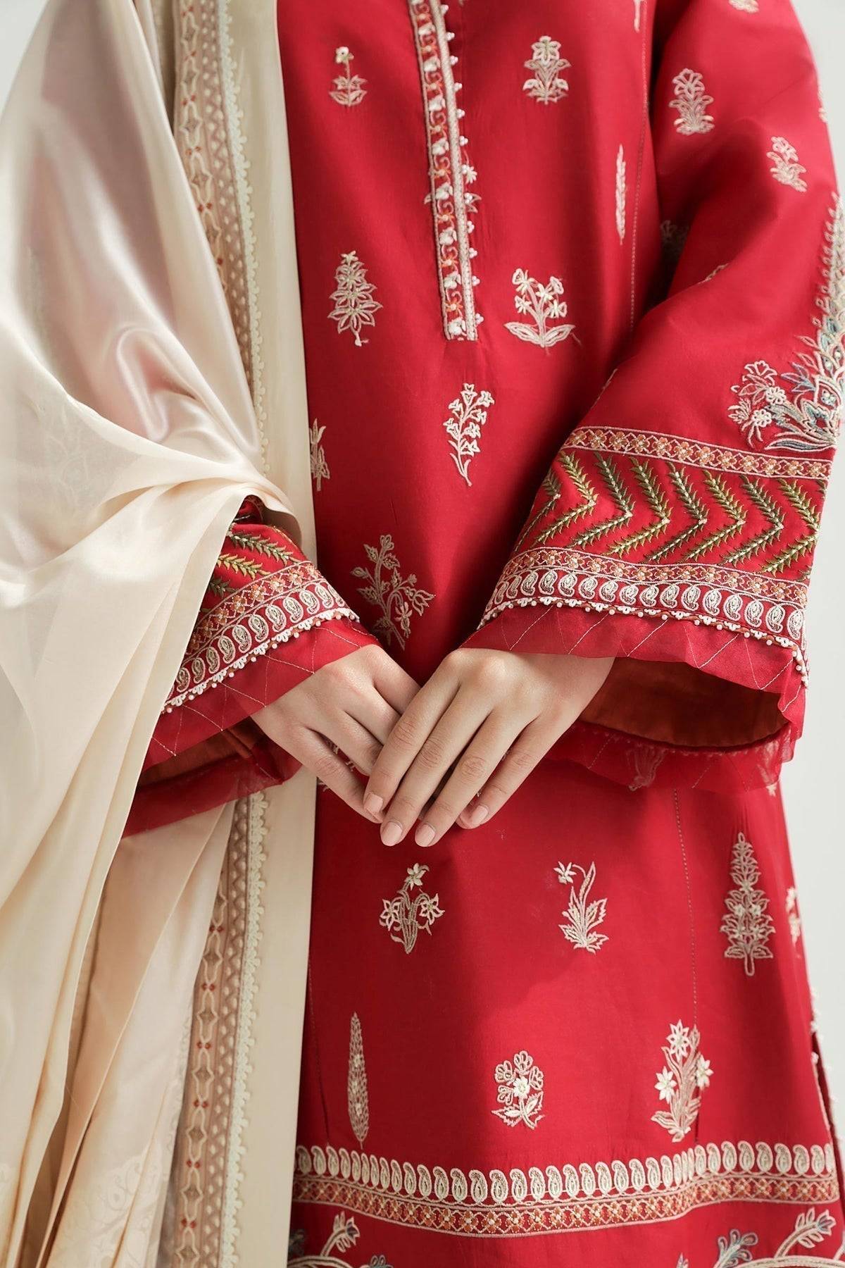 Zara Shahjahan | Luxury Lawn 24 | MYRA-14A - Pakistani Designer Dress - by Zara Shahjahan | Type: Luxury - 100% Original at Saira Sultan