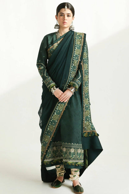 Zara Shahjahan | Luxury Lawn 24 | PARSA-9B - Pakistani Designer Dress - by Zara Sahjahan | Type: Luxury - 100% Original at Saira Sultan