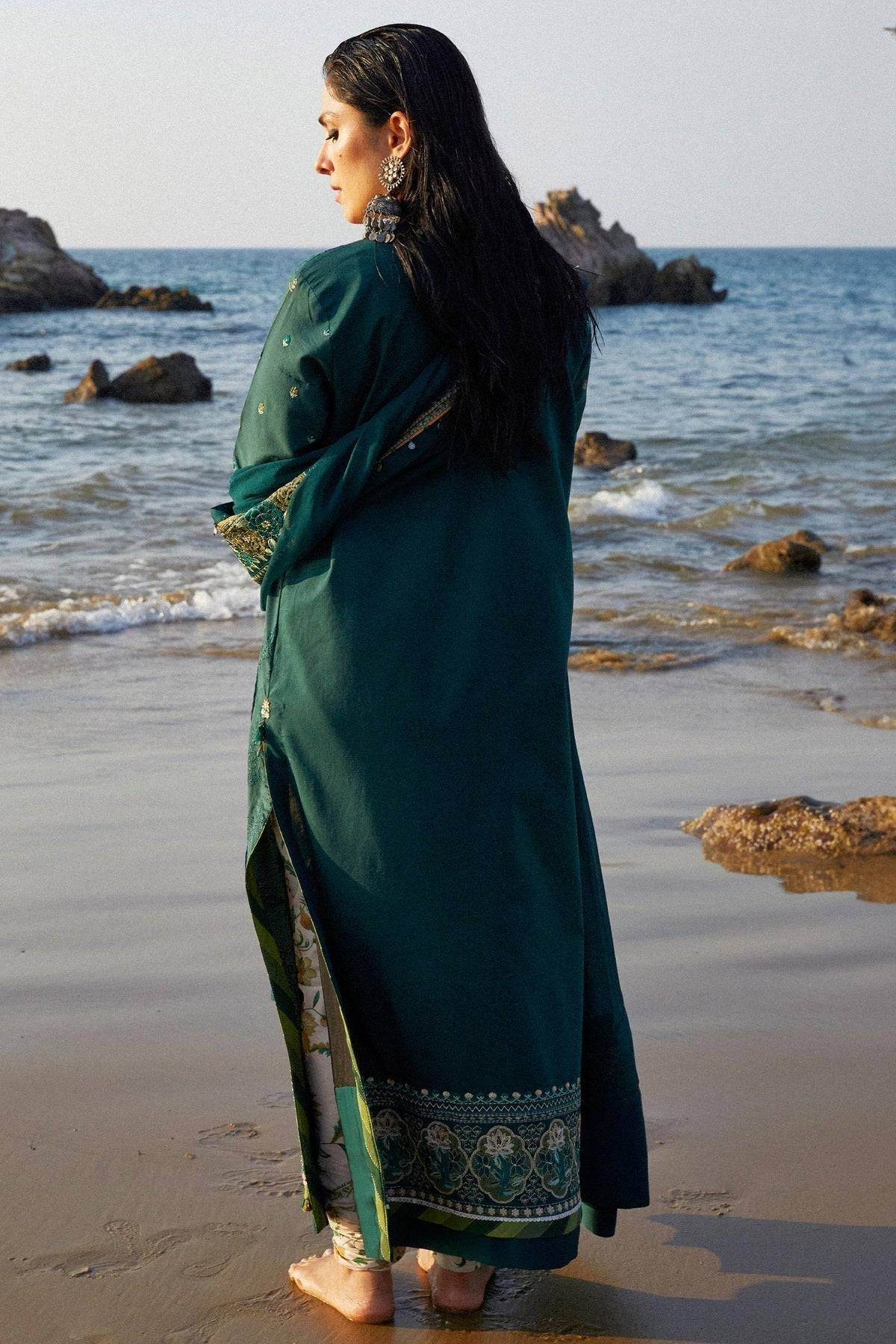 Zara Shahjahan | Luxury Lawn 24 | PARSA-9B - Pakistani Designer Dress - by Zara Sahjahan | Type: Luxury - 100% Original at Saira Sultan