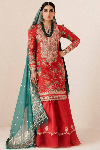 Zara Shahjahan | Luxury Lawn 24 | PHOOL KARI-13B - Pakistani Designer Dress - by Zara Sahjahan | Type: Luxury - 100% Original at Saira Sultan