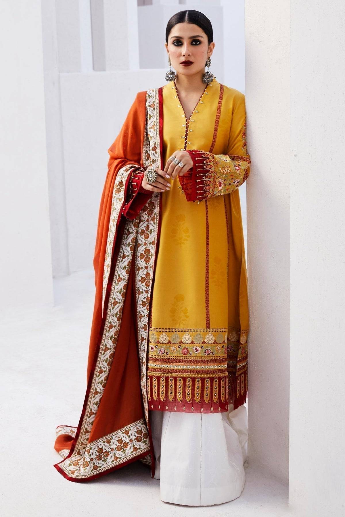 Zara Shahjahan | Luxury Lawn 24 | SANDAL-10A - Pakistani Designer Dress - by Zara Shahjahan | Type: Luxury - 100% Original at Saira Sultan