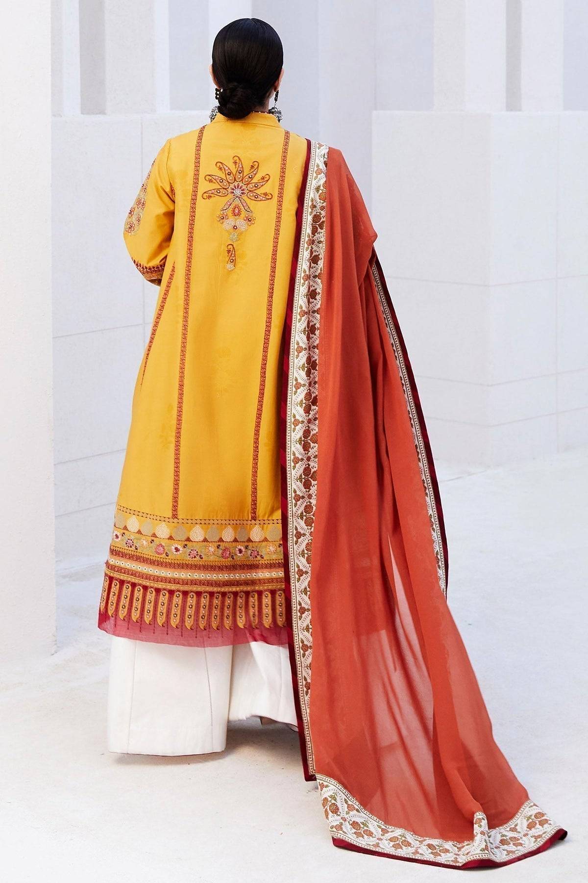 Zara Shahjahan | Luxury Lawn 24 | SANDAL-10A - Pakistani Designer Dress - by Zara Shahjahan | Type: Luxury - 100% Original at Saira Sultan