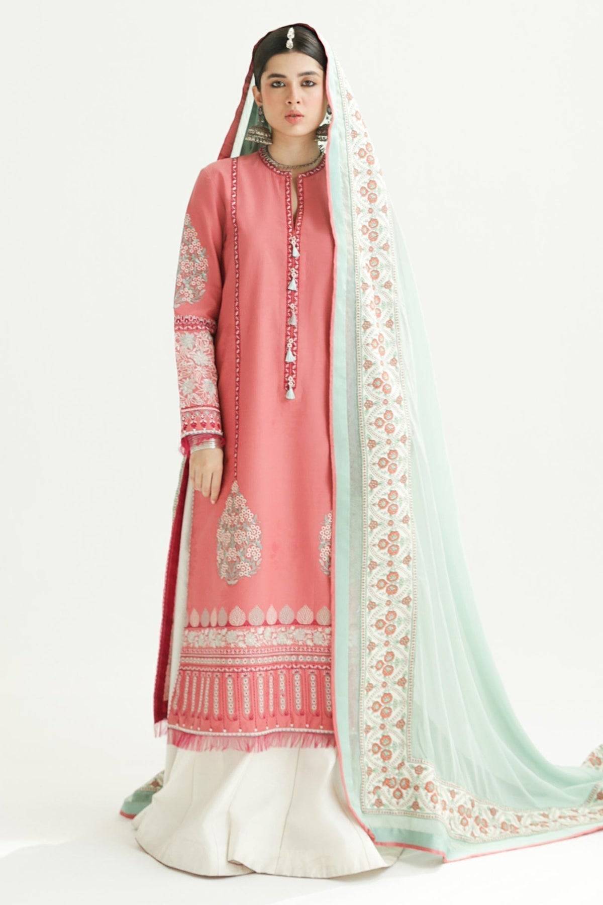 Zara Shahjahan | Luxury Lawn 24 | SANDAL-10B - Pakistani Designer Dress - by Zara Shahjahan | Type: Luxury - 100% Original at Saira Sultan