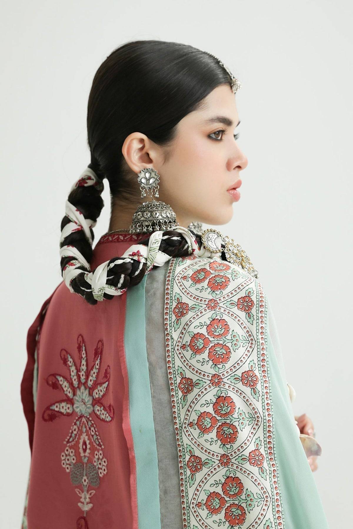 Zara Shahjahan | Luxury Lawn 24 | SANDAL-10B - Pakistani Designer Dress - by Zara Shahjahan | Type: Luxury - 100% Original at Saira Sultan