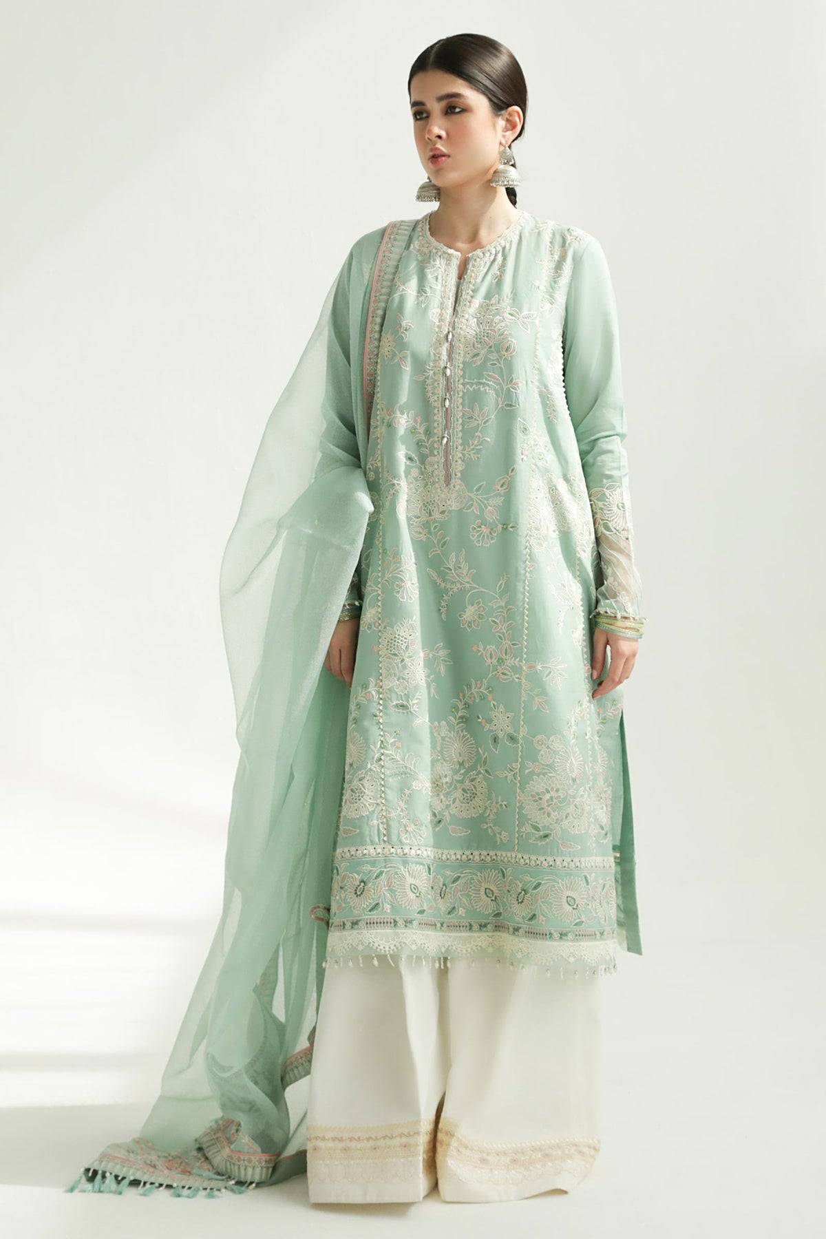 Zara Shahjahan | Luxury Lawn 24 | AMIRA-5B - Pakistani Designer Dress - by Zara Shahjahan | Type: Luxury - 100% Original at Saira Sultan