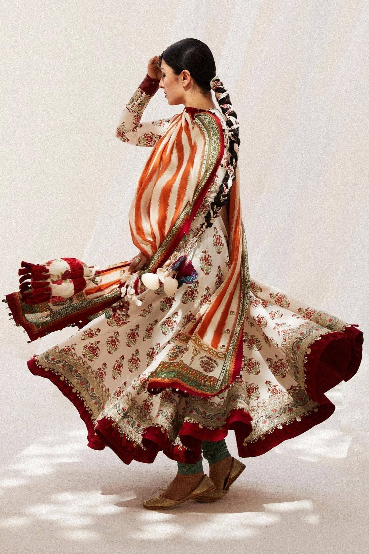 Zara Shahjahan | Luxury Lawn 24 | ANARKALI-11B - Pakistani Designer Dress - by Zara Sahjahan | Type: Luxury - 100% Original at Saira Sultan