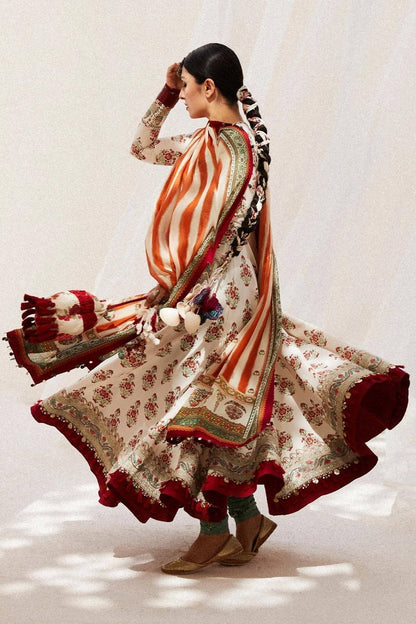 Zara Shahjahan | Luxury Lawn 24 | ANARKALI-11B - Pakistani Designer Dress - by Zara Sahjahan | Type: Luxury - 100% Original at Saira Sultan