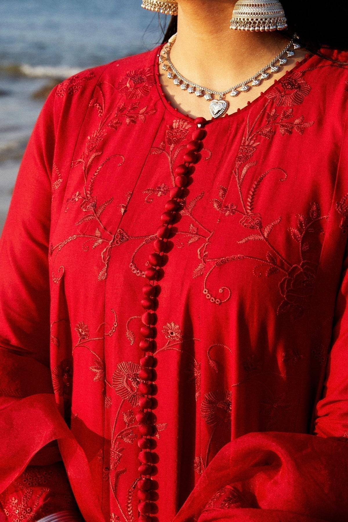 Zara Shahjahan | Luxury Lawn 24 | DEENA-12A - Pakistani Designer Dress - by Zara Shahjahan | Type: Luxury - 100% Original at Saira Sultan