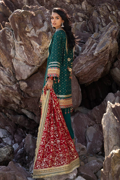 Gul Ahmed | Chunri Lawn 25 | BM-52024 S Emerald Green Lawn